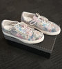 Minx Sandshoe-Zip Band Perf- Blue Mosaic Floral Minx Sandshoe-Zip Band Perf- Blue Mosaic Floral