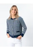Stella and Gemma-Navy & White Cardigan Stella and Gemma-Navy & White Cardigan