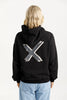 Homelee -Elliot Hoodie-Black with Shadow X Homelee -Elliot Hoodie-Black with Shadow X