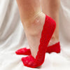 Minx -Lace Sockettes- Red Minx -Lace Sockettes- Red