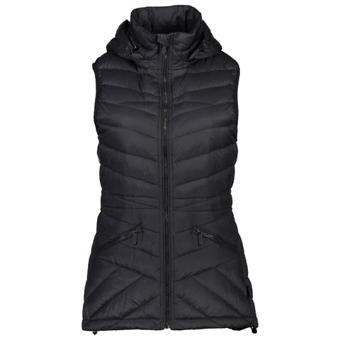 Moke- Mary Claire Packable Vest -Black