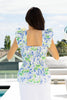 Augustine-  Bloom Top Blue Floral Augustine-  Bloom Top Blue Floral