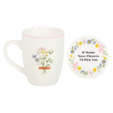 Mt Meru -If Mums were Flowers & coaster Set