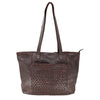 Baron Leathergoods - Hand Woven Tote Handbag-DK Brown Baron Leathergoods - Hand Woven Tote Handbag-DK Brown