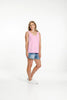 Homelee -Heather Singlet -Pink Bloom Homelee -Heather Singlet -Pink Bloom