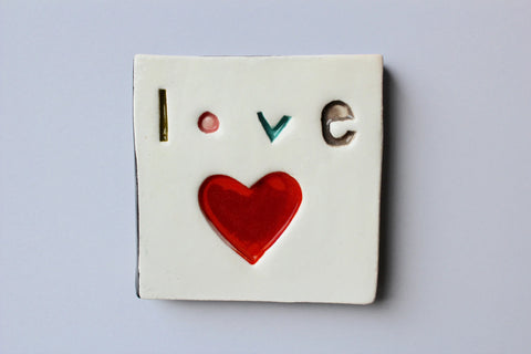 The Monster Company -Square  Tiles -Love