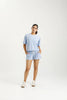 Homelee Rose Road -Asher Tee- Sapphire Homelee Rose Road -Asher Tee- Sapphire