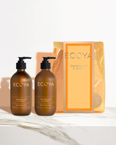Ecoya -Luxe Body Gift Set- Sandalwood & Amber
