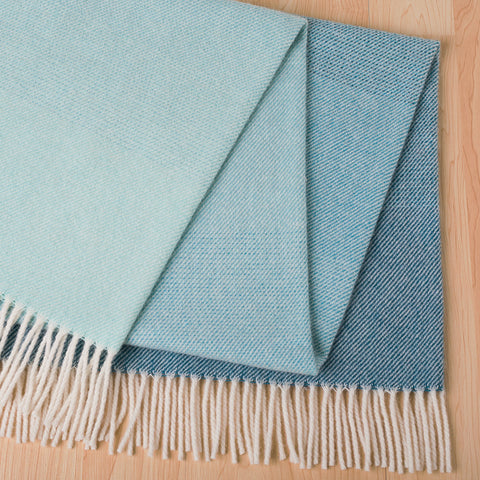 Weave - Piha Throw  -Azure