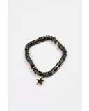 S + G - Black labrodite Bracelet
