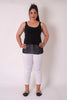 Cashews - Long Band Singlet - Frenzy knit and Georgette B59 Cashews - Long Band Singlet - Frenzy knit and Georgette B59