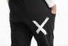 Homelee- Avenue Pants-Black with White  X Homelee- Avenue Pants-Black with White  X