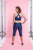 Homelee-Rose Road - 3/4 Leggings- Navy with logo Homelee-Rose Road - 3/4 Leggings- Navy with logo
