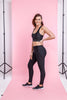 Homelee - Rose Road - Full length leggings black with logo Homelee - Rose Road - Full length leggings black with logo