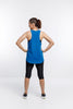 Homelee - Rose Road Racerback Singlet - Classic Blue with Large Gloss Rose Homelee - Rose Road Racerback Singlet - Classic Blue with Large Gloss Rose