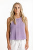Homelee - Rose Road Knit Singlet -Violet Homelee - Rose Road Knit Singlet -Violet