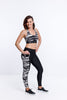 Homelee - Rose Road - Pocket leggings - Black with Offbeat stripe Homelee - Rose Road - Pocket leggings - Black with Offbeat stripe
