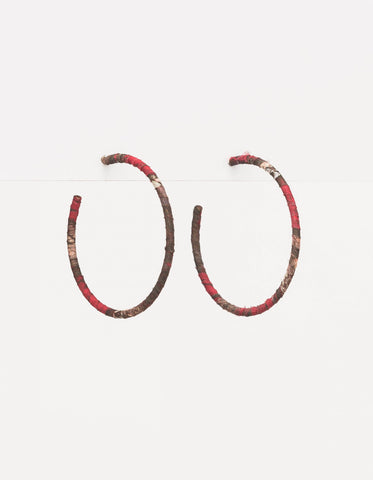 Stella + Gemma -  Fushia Snake Earrings
