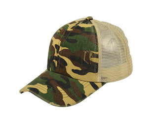 EP Hat- Ponytail Cap Camo