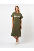 Stella and Gemma - Maxie T-Shirt Dress-Khaki