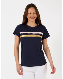 Stella+Gemma -T-Shirt-Navy Icon Stripe