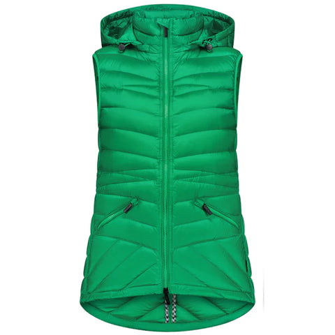 Moke- Mary Claire Packable Vest -Emerald