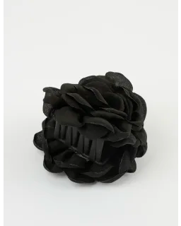 S + G -Hair Claw Fabric Rose-Black