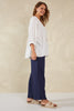 Haven -Sardinia Relaxed blouse- Bianco