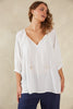 Haven -Sardinia Relaxed blouse- Bianco