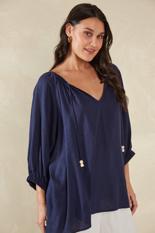 Haven -Sardinia Relaxed blouse- Riviera