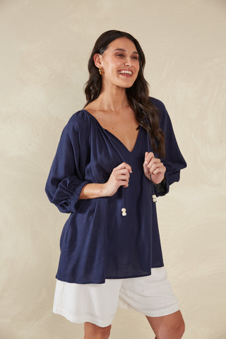 Haven -Sardinia Relaxed blouse- Riviera