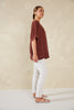 Haven -Florence Relaxed Top-Espresso