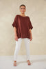 Haven -Florence Relaxed Top-Espresso