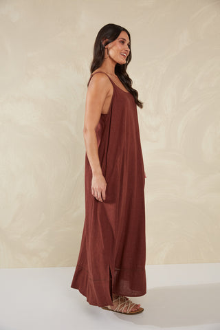 Haven -Florence Tank Maxi-Espresso