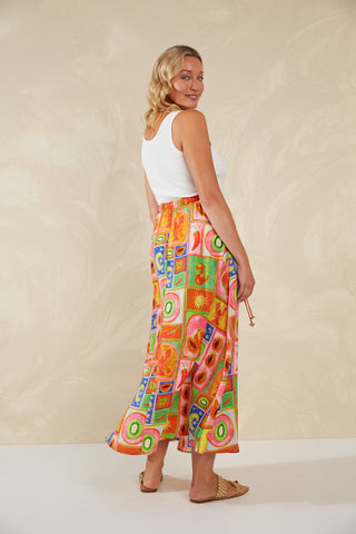 Haven -Portofino Maxi Skirt- Spritz