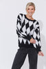 Haven -Casablanca Lurex Jumper-White/Kohl