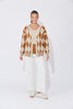 Haven -Casablanca Lurex Cardigan-Sand/Dune