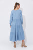 Haven -Austin Denim Maxi Dress-Denim