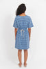 Haven -Limon Stripe Tshirt Dress- Indigo