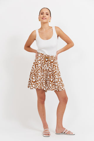Haven -Bahama Short- Opus Tan