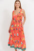 Haven -Cabana Tie Dress- Brasil Coral