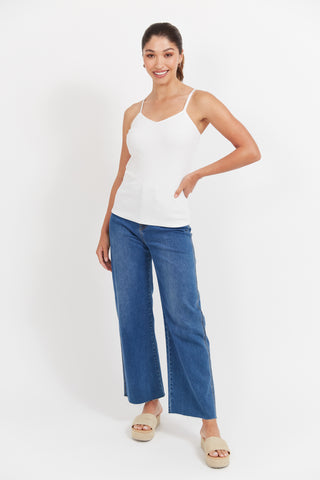 Haven -Jardin Singlet - White