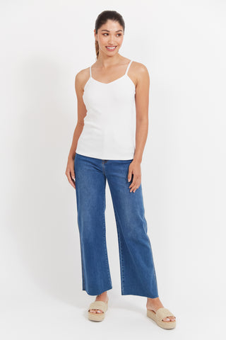 Haven -Jardin Singlet - White