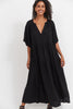Haven -Jardin Tiered Maxi Dress - Black