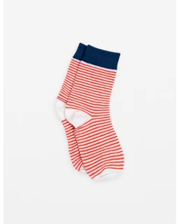 Stella + Gemma -Red/White Stripe socks