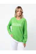 Stella + Gemma Classic Sweater- Pear