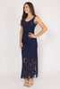 Augustine/Amaya -Courtney Lace Maxi Dress- Navy