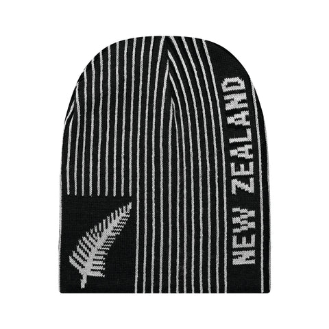 Parrs-Beanie Striped Fern &  NZ