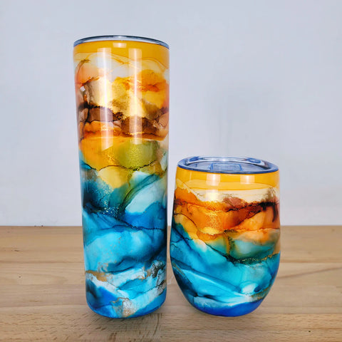 Inkurio- 12oz Tumbler Beach