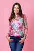 Augustine Beauden Lace Top- Pink